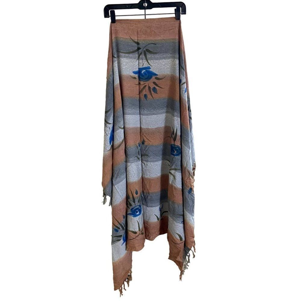 Sea Of Sarong Brand Sarong Boho Fringe 100 Rayon Hawaii 62 X 44